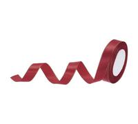 sourcing map 3/4 Inch 25 Yard Wide Satin Ribbon with Gold Edges Border Grosgrain Fabric Ribbon for Gift Wrapping Wedding Bouquet, Burgundy Red