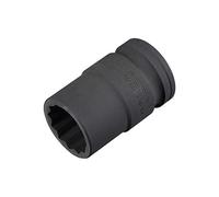sourcing map 3/4-Inch Drive 24mm 12-Point Impact Socket, CR-MO Steel 56mm Length, Standard Metric Sizes