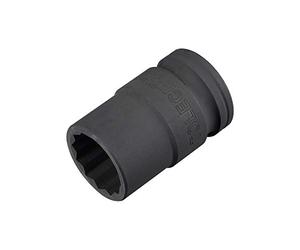 sourcing map 3/4-Inch Drive 24mm 12-Point Impact Socket, CR-MO Steel 56mm Length, Standard Metric Sizes