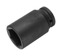 sourcing map 3/4-Inch Drive 33mm 12-Point Deep Impact Socket, CR-MO Steel 78mm Length, Metric Sizes