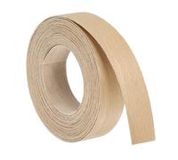 sourcing map 3/4 Inch x 15ft Wood Veneer Edge Banding, Pre-Glued Flexible Beech Edging Strips, Iron on with Hot Melt Adhesive Wood Tape for Cabinet Repair and Furniture Restoration
