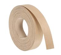 sourcing map 3/4 Inch x 25ft Wood Veneer Edge Banding, Pre-Glued Flexible Beech Edging Strips, Iron on with Hot Melt Adhesive Wood Tape for Cabinet Repair and Furniture Restoration