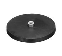 sourcing map 3.5" Dia Rubber Coated Magnets, 88LBS Anti-Scratch Flag Magnet Base with 1/4"-20UNC F Threaded Studs and Nut Magnets Holder for Camera Light Bar Mirror Tool