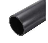 sourcing map 3.5 Inch PVC Rigid Tube Round Pipe 78mm ID 89mm OD 12" High Impact for Water Pipe, Aquarium, Fish Tank, Greenhouse Garden, Deep Grey