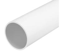 sourcing map 3.5 Inch PVC Rigid Tube Round Pipe 81.4mm ID 90mm OD 500mm White High Impact for Water Pipe, Crafts, Decoration, Cable Sleeve