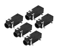 sourcing map 3.5 mm Audio Jack Connector PCB Mount Female Socket 5 Pin PJ-328 5pcs