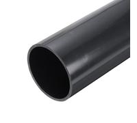 sourcing map 3.54 Inch PVC Rigid Tube Round Pipe 81.4mm ID 90mm OD 12" High Impact for Water Pipe, Aquarium, Fish Tank, Greenhouse Garden, Deep Grey