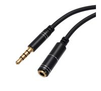 sourcing map 3.5mm Aux Extension Cable Male to Female Auxiliary Audio HiFi Headphone Cord 3.3ft for Phone Stereo Sound, Black