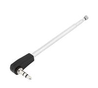 sourcing map 3.5mm FM Telescopic Antenna, 22.5cm Long 4 Section Portable Radio Replacement Telescoping Audio Antenna Stainless Steel Connector for 3.5mm FM Radio Plug-in Stereo