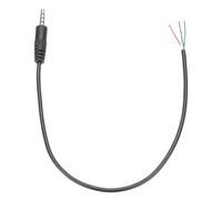 sourcing map 3.5mm Male Jack to Bare Wire Open End Replacement TRS 4 Pole Stereo 1/8" Audio Cable Plug Jack for Earphone Headphone Cable Repair, 0.30m
