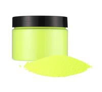 sourcing map 3.5oz (100g) Fluorescent Pigment Nail Powder Neon Pigment Powder Made of Resin (Water-Based) for Ink, Coating, Leather, Printing, Lemon Yellow