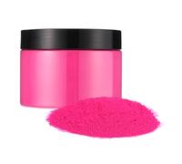 sourcing map 3.5oz (100g) Fluorescent Pigment Nail Powder Neon Pigment Powder Made of Resin (Water-Based) for Ink, Coating, Leather, Printing, Rose Red