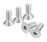 sourcing map 3/8-16x1" Flat Countersunk Head Socket Cap Screws, 5Pcs 304 Stainless Steel Hex Socket Flat Head Screws, Full Thread, Countersunk Bolts