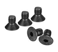 sourcing map 3/8-16x5/8" Flat Head Socket Cap Screws, 10.9 Grade Carbon Steel Hex Socket Countersunk Flat Head Screw Bolts Fasteners, Fully Threaded, Black Oxide, 20PCS
