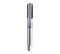 sourcing map 3/8"-32 UNS Thread Tap 6542 Cobalt High-Speed Steel TiCN Coated Plug Tap Right Hand Flat Head 3 Straight Flutes Screw Threading Hand Tap