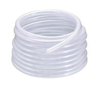 sourcing map 3/8" ID x 5/8" OD 25 Ft PVC Tube Braided Reinforced Tubing Flexible Hose Pipe Clear Vinyl Tubing High Pressure Flexible Plastic Tube