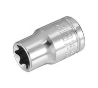 sourcing map 3/8-inch Drive E12 External Torx Shallow Socket, Cr-V Steel