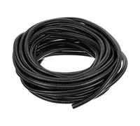 sourcing map 3/8 Inch x 50 Ft Split Wire Loom Tubing, Guard Convoluted Flex, Protective Split Cable Conduit, Flexible Wire Protector Tubing, Electrical Cord Cover,Black