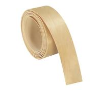 sourcing map 3.8cm x 4m Wood Veneer Edge Banding, Pre-Glued Flexible Birch Edging Strips, Iron on with Hot Melt Adhesive Wood Tape for Cabinet Repair and Furniture Restoration