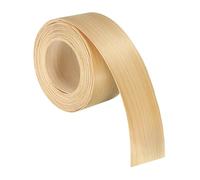 sourcing map 3.8cm x 4m Wood Veneer Edge Banding, Pre-Glued Flexible Pine Edging Strips, Iron on with Hot Melt Adhesive Wood Tape for Cabinet Repair and Furniture Restoration