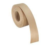 sourcing map 3.8cm x 8m Wood Veneer Edge Banding, Pre-Glued Flexible Beech Edging Strips, Iron on with Hot Melt Adhesive Wood Tape for Cabinet Repair and Furniture Restoration