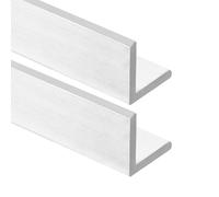 sourcing map 3.94 Inch Aluminum Angle Stock,1"x1"x13/64" Silver Angle Aluminum 6061, T6 Temper Mill Stock for DIY Projects, Industrial Building Construction, Pack of 2
