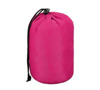 sourcing map 3.9x6.1x6.7 Stuff Sack, Nylon Water Resistant Portable Drawstring Dust Flap Bags Stuff Sack Ultralight Dry Bag for Camping Hiking Backpacking Traveling, Rose Red