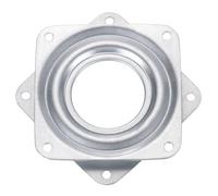 sourcing map 3" Bar Stool Swivel Replacement, 360° Rotation Lazy Susan Turntable, Square Ball Bearing Seat Swivel Base Mount Plate for Recliner Chair or Table, Silver (72x8mm)