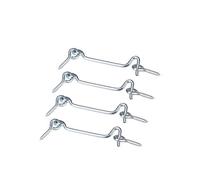 sourcing map 3" Cabin Eye Latch Gate Door Swivel Hook, for Wood Window Door with Mounting Screws 4pcs
