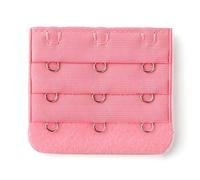 sourcing map 3 Hook 3 Row Stretchy Bra Strap Extenders Buckle Hooks Bra Band for Women Pink 1 pcs