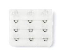 sourcing map 3 Hook 3 Row Stretchy Bra Strap Extenders Buckle Hooks Bra Band for Women White 1 pcs