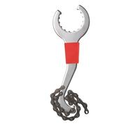 sourcing map 3 in 1 Sprocket Remover Wrench 8" Length Bike Chain Whip Freewheel Spanner Multitool Bike Cassette Removal Tool for Mountain Bike Maintenance and Repair