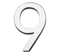 sourcing map 3 inch 9 House Mailbox Number Stickers 3D Street Address Number Self Adhesive Decal Number for Home Office Apartment, Silver