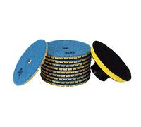 sourcing map 3-inch Diamond Wet Polishing Pad Grit 50 10pcs for Granite Concrete Marble Blue