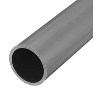 sourcing map 3 Inch PVC Rigid Tube Round Pipe 63.8mm ID 75mm OD 500mm Light Grey High Impact for Water Pipe, Crafts, Decoration, Cable Sleeve