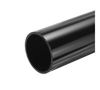 sourcing map 3 Inch PVC Rigid Tube Round Pipe 67.8mm ID 75mm OD 500mm Black High Impact for Water Pipe, Crafts, Decoration, Cable Sleeve