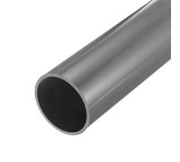 sourcing map 3 Inch PVC Rigid Tube Round Pipe Hardware Tubing 69.4mm ID 76mm OD 350mm Light Grey High Impact for Water Pipe Cable Sleeve