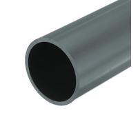 sourcing map 3 Inch PVC Rigid Tube Round Pipe Tubing Hardware Tubing 67.8mm ID 76mm OD 20cm/8" Length Light Grey High Impact for Water Pipe, Crafts