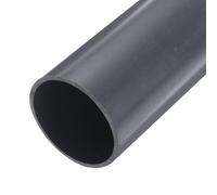 sourcing map 3 Inch PVC Rigid Tube Round Pipe Tubing Hardware Tubing 69.4mm ID 76mm OD 9" Length Light Grey High Impact for Water Pipe, Crafts, Cable Sleeve