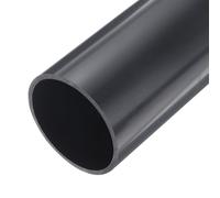 sourcing map 3 Inch PVC Rigid Tube Round Pipe Tubing Hardware Tubing 81.2mm ID 89mm OD 9" Length Dark Grey High Impact for Water Pipe, Crafts, Cable Sleeve