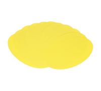 sourcing map 3 Inch Width 5 Inch Length Oval Card Stock, 30 Pcs 50lb/180gsm Colored Cutouts Paper Thick Cardstock Coaster for Craft Bulletin Board Decor, Deep Yellow