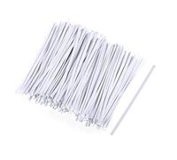 sourcing map 3 Inches Plastic Twist Ties Reusable Cable Cord Wire Ties White 1000pcs