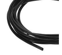 sourcing map 3 m Split Silicone Cable Sleeve Tubing, ID 3mm Black Split Silicone Tube Cord Organizer Wire Shielding Sheathing Wrap for USB Charge Power Cord Audio Video Cable