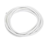 sourcing map 3 Meter/9.84ft 11AWG High Temp Wire, Flexible Mica Cable, Insulated 500 Degrees Celsius High Temperature Braided Wire Cable Resistant Electrical for Lamp Boiler Heater, White