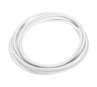 sourcing map 3 Meter/9.84ft 9AWG High Temp Wire, Flexible Mica Cable, Insulated 500 Degrees Celsius High Temperature Braided Wire Cable Resistant Electrical for Lamp Boiler Heater, White