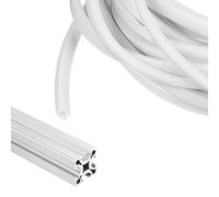 sourcing map 3 Meter Aluminum Extrusion Profile Slot Cover Flat Seal, 8mm 20 Series Dust Protection Soft Cover Seal Dust Strip for 3D Printer Accessory, Gray-White
