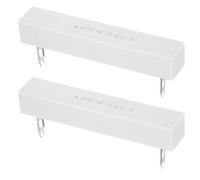 sourcing map 3 Ohm Ceramic Cement Resistor, 100W Power Wirewound Horizontal Cement Resistor Kit Tolerance 5% for Audio Equipment Power Adapters Frequency Divider Circuit Board (Pack of 2)