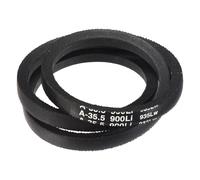 sourcing map 3 Pack A35 1/2 Classic Wrapped Drive Belt V-Belt, 37" Outside Circumference Wrapped Industrial Rubber V-Belt A Profile Drive Belt for Industrial Machinery Equipment, Black