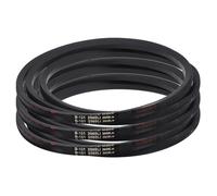 sourcing map 3 Pack B101 Classic Wrapped V-Belt, 104" Outside Circumference Wrapped Industrial Rubber V-Belt B Profile V-Belt for Industrial Machinery Equipment, Black