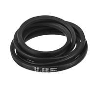 sourcing map 3 Pack B111 Classic Wrapped V-Belt, 114" Outside Circumference Wrapped Industrial Rubber V-Belt B Profile V-Belt for Industrial Machinery Equipment, Black